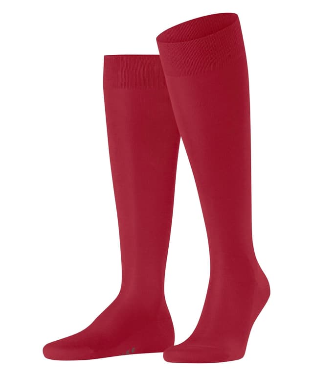 FALKE Herren Tiago M Kh Nachhaltige Fil D'ecosse Baumwolle Kniestrümpfe 41-42 Rot Peony 😍🧦