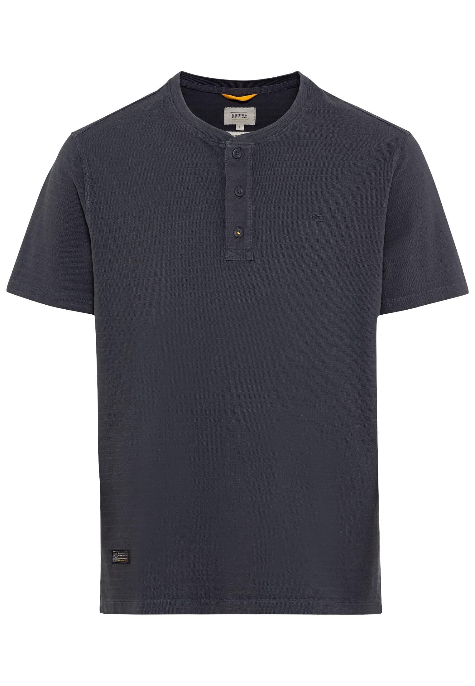 🔥 Mega Deal! Camel Active Herren Kurzarm Henley in Dunkelblau 🐪👕
