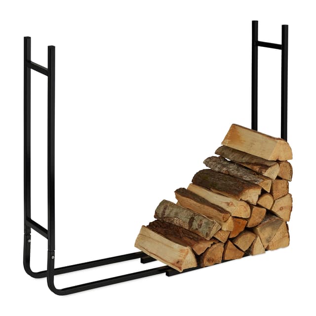 🔥 Mega-Deal: Modernes Kaminholzregal in Schwarz! 🔥