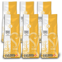 🌟 Helmut Sachers Kaffee - Crema, Intensität 4/5, 100% Arabica, ganze Kaffeebohnen 🌟