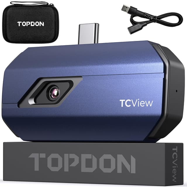 TOPDON Wärmebildkamera für Android TC001-A, Hohe Auflösung 512x384 mit TISR, 256x192 IR Auflösung - Deal