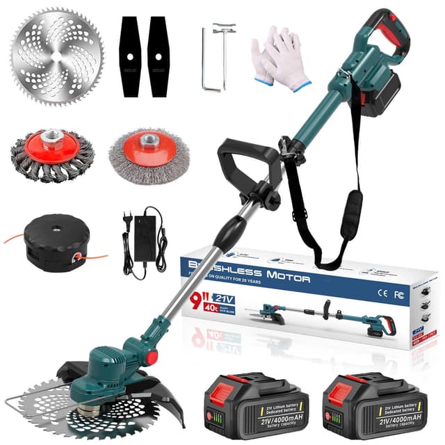 Hengriacly Rasentrimmer mit Akku 21V - Akku Rasentrimmer für Makita Akku