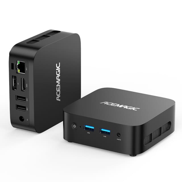 ACEMAGIC V1 Mini PC Intel Alder Lake-Ν95(4C/4T, bis zu 3,4 GHz), 16GB DDR4 512GB M.2 SSD Micro Computer Desktop PC