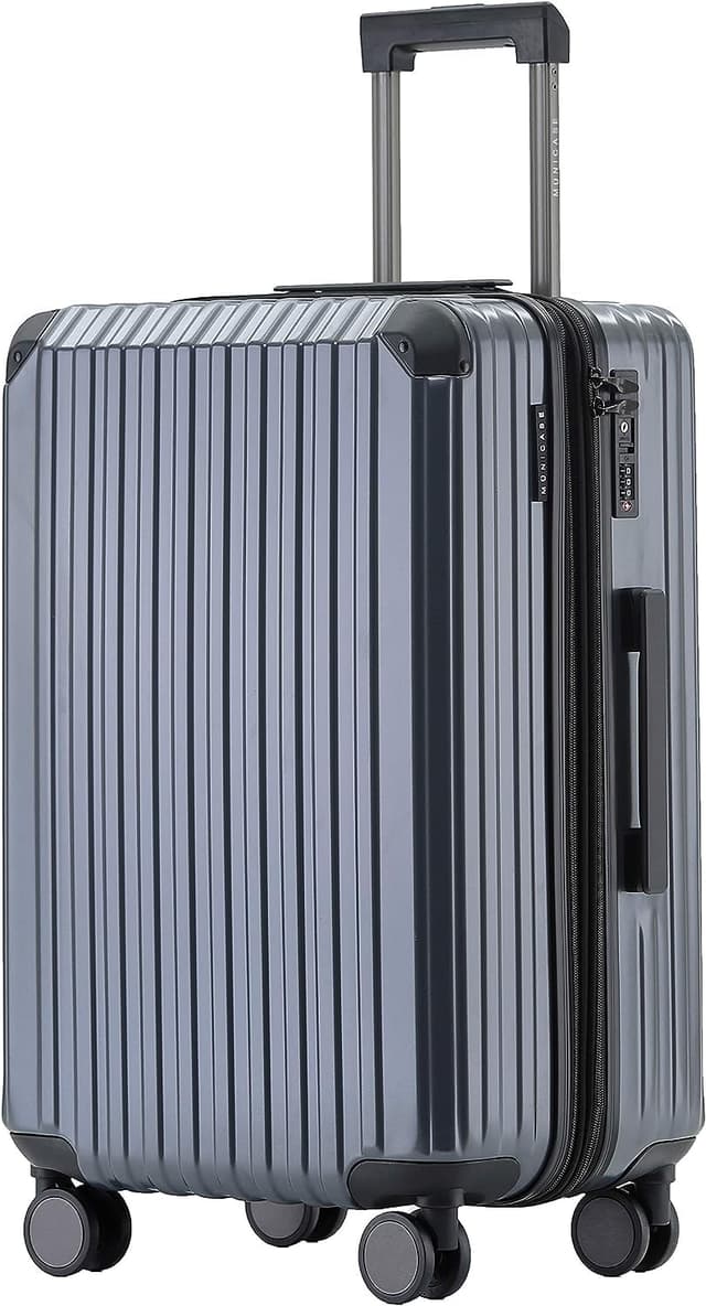 Münicase M816 TSA-Schloss Koffer Reisekoffer Trolley Kofferset Hardschale Boardcase (Grau, Großer Koffer) - Tolles Angebot! 🧳✈️