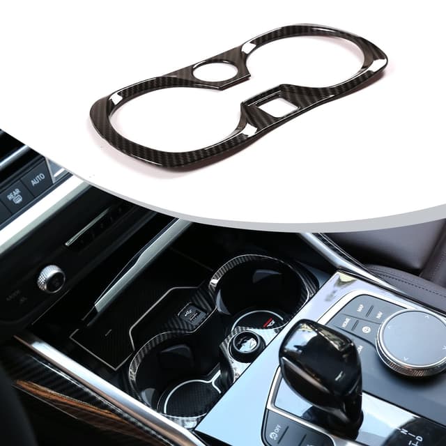 🚗🔧 DIYUCAR ABS Chrom Auto Mittelkonsole Cup Dekoration Rahmen Trim Angebot! 🚀