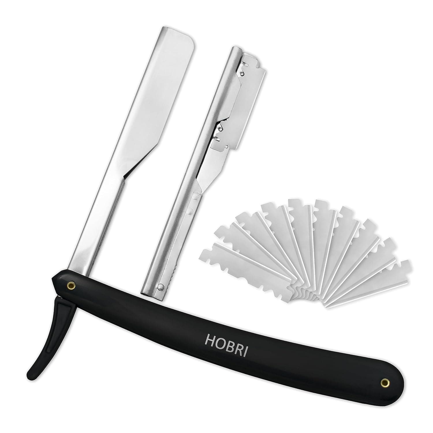 🪒 5RIDGE Traditionelles Rasiermesser - Professionelles Friseurzubehör für die Rasur und Bartpflege von Männern!