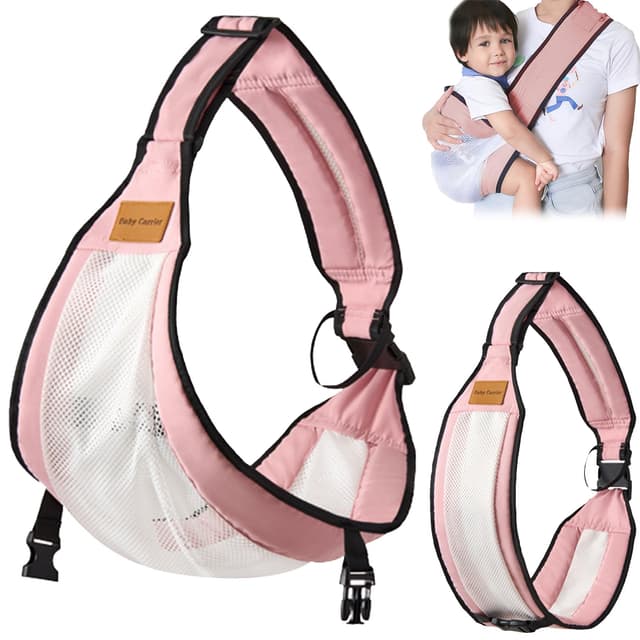 👶🏼🌸 Multifunktionale Babytrage für Babys von 0 bis 36 Monaten - Grid-Rosa