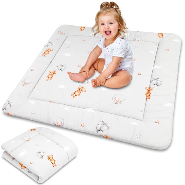 Krabbeldecke Krabbelmatte für Baby 🎨 Spielmatte Spieldecke Bodenmatte für Kinder und Babys 🌿