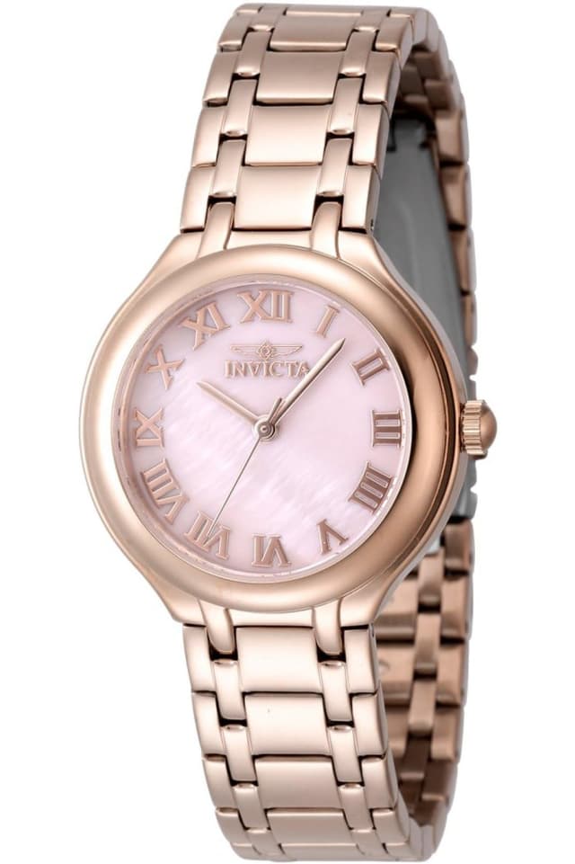 🌸 Invicta Wildflower Edelstahl Damen Quarzuhrwerk Roségold / Rosa 🌸 - Nur 59.6€!