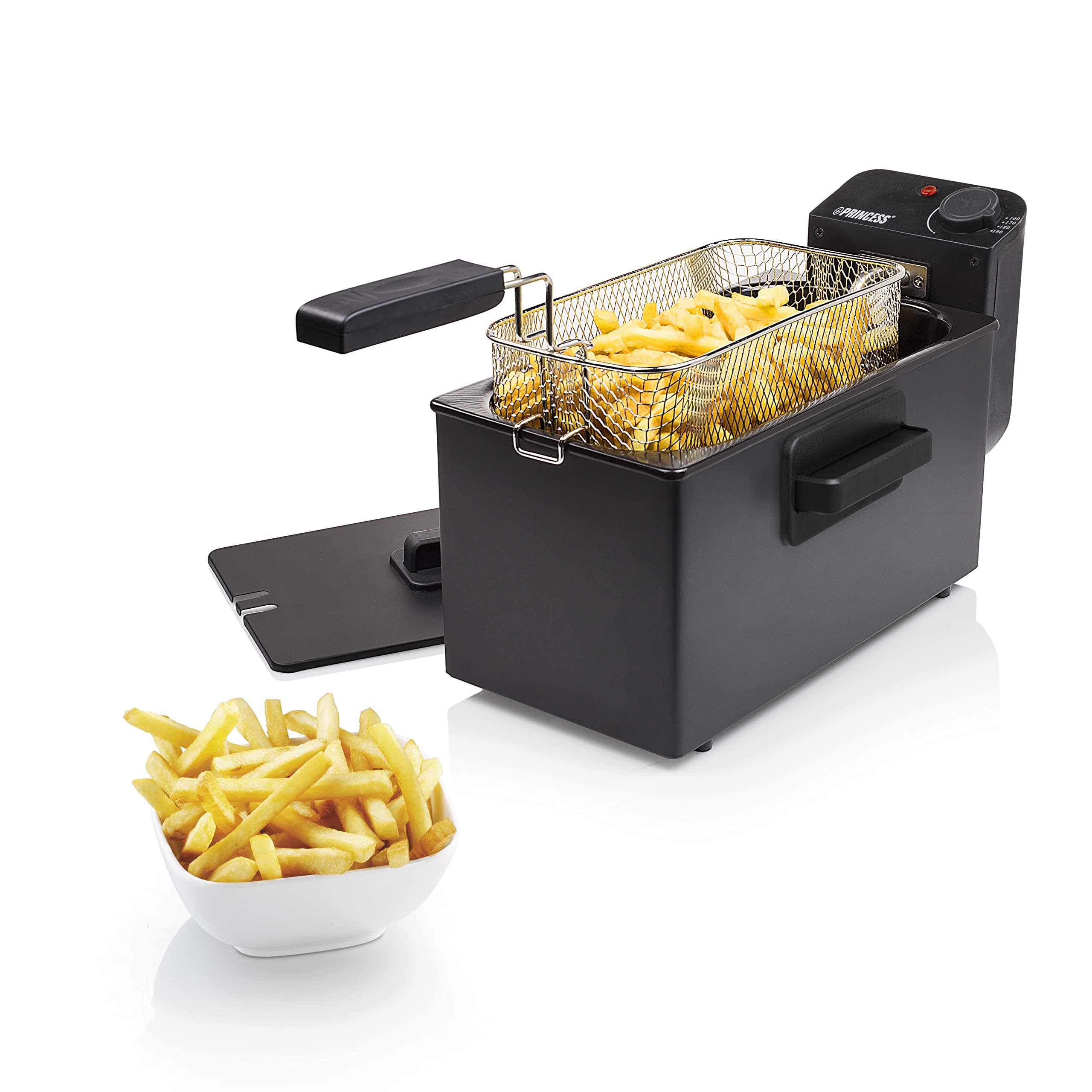 👑 Angebot: Princess Edelstahl Fritteuse (schwarz), 3 Liter (2000 Watt) 🍟