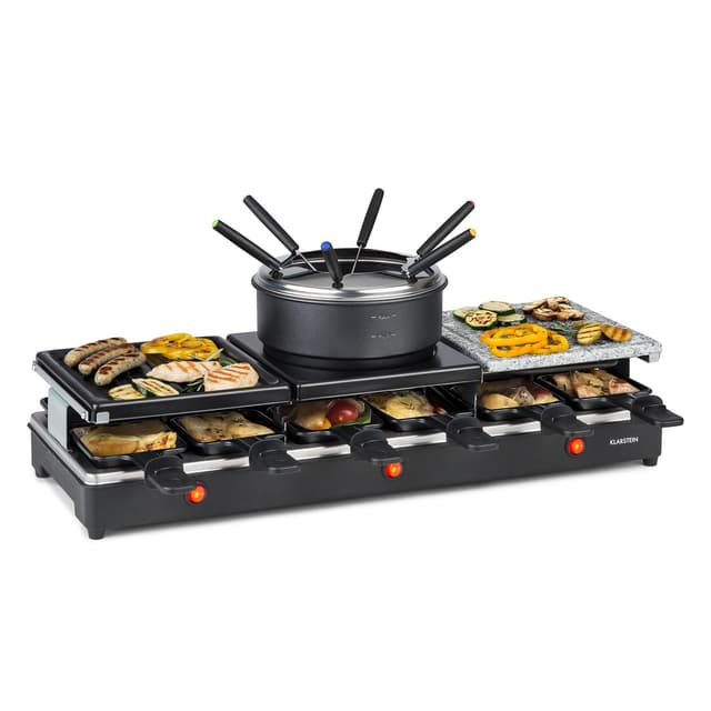 🎉 Klarstein Fonduelette XL - 3-in-1 Raclette-Grill & Fondue 🧀🥩🥞