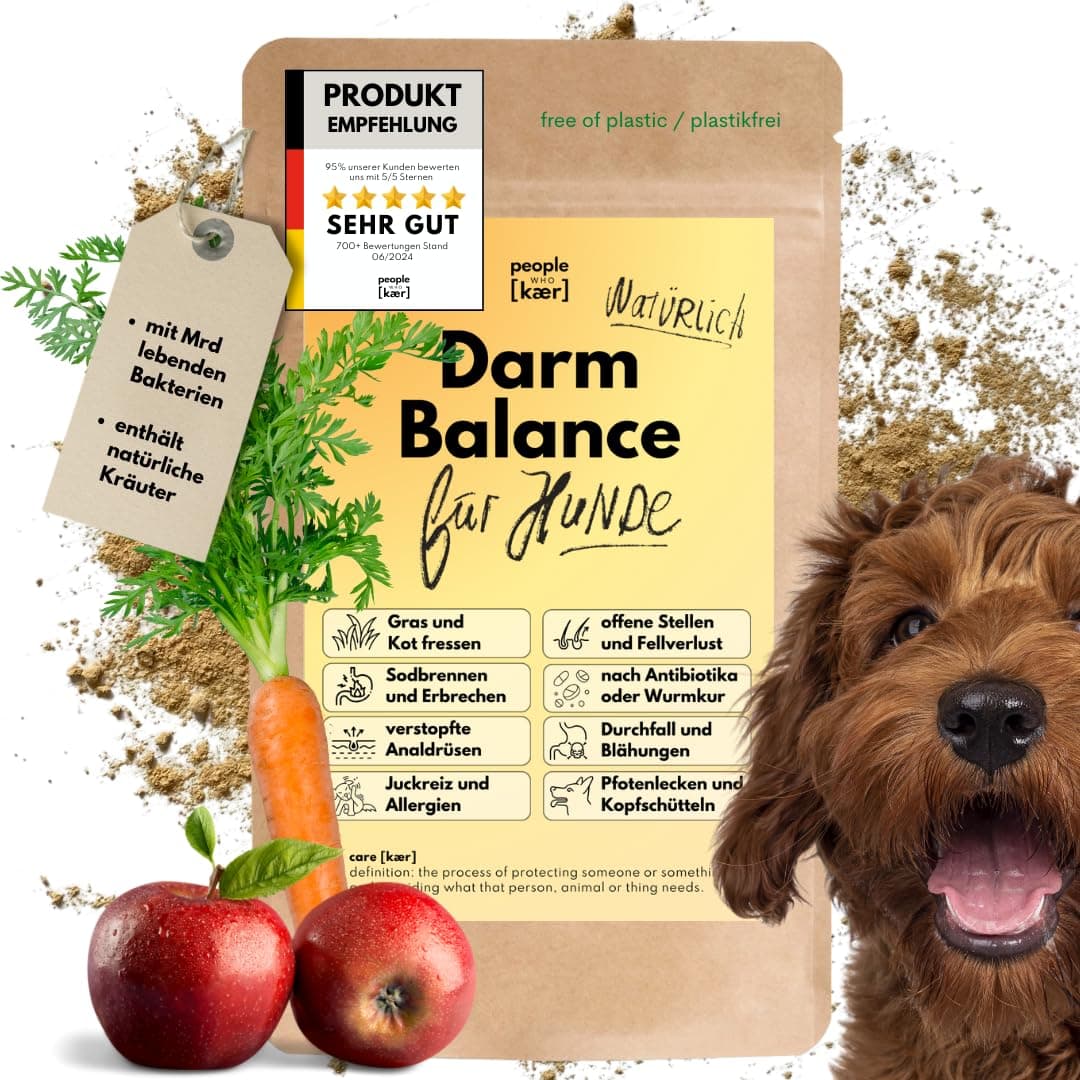 🐶🌿 Kaer Darmpulver für Hunde: Unterstützt die Darmflora und Verdauung 🌿🐾