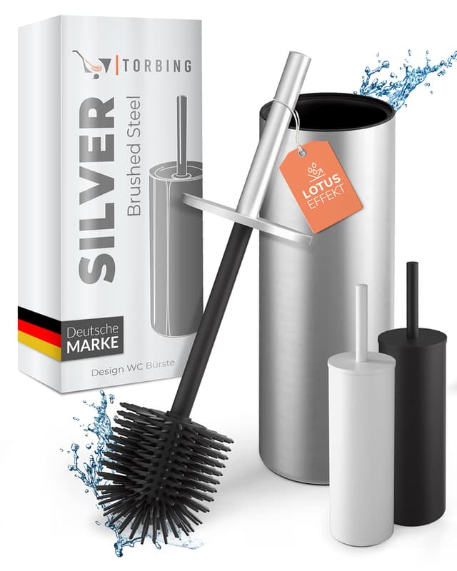 TORBING Design Klobürste Edelstahl mit verlängertem Griff 🚽🌟