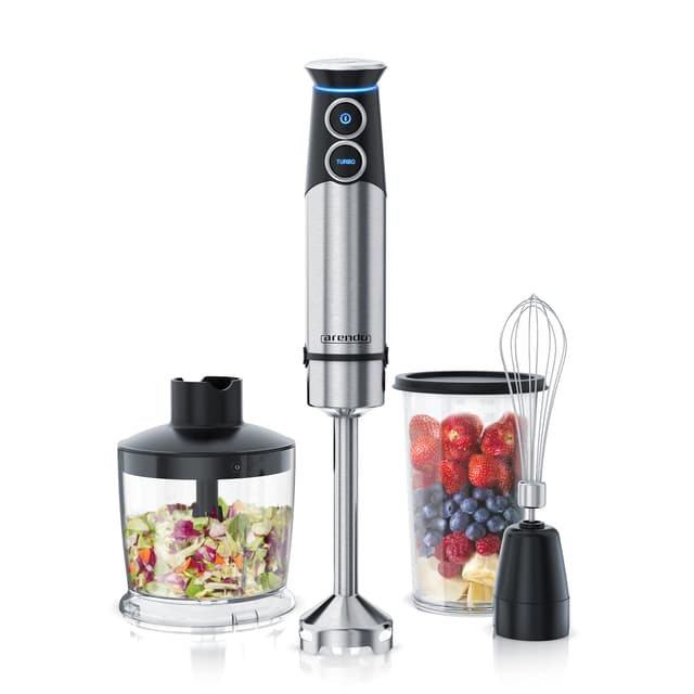Arendo - Stabmixer Edelstahl 1500 Watt Set 🌪️🍹