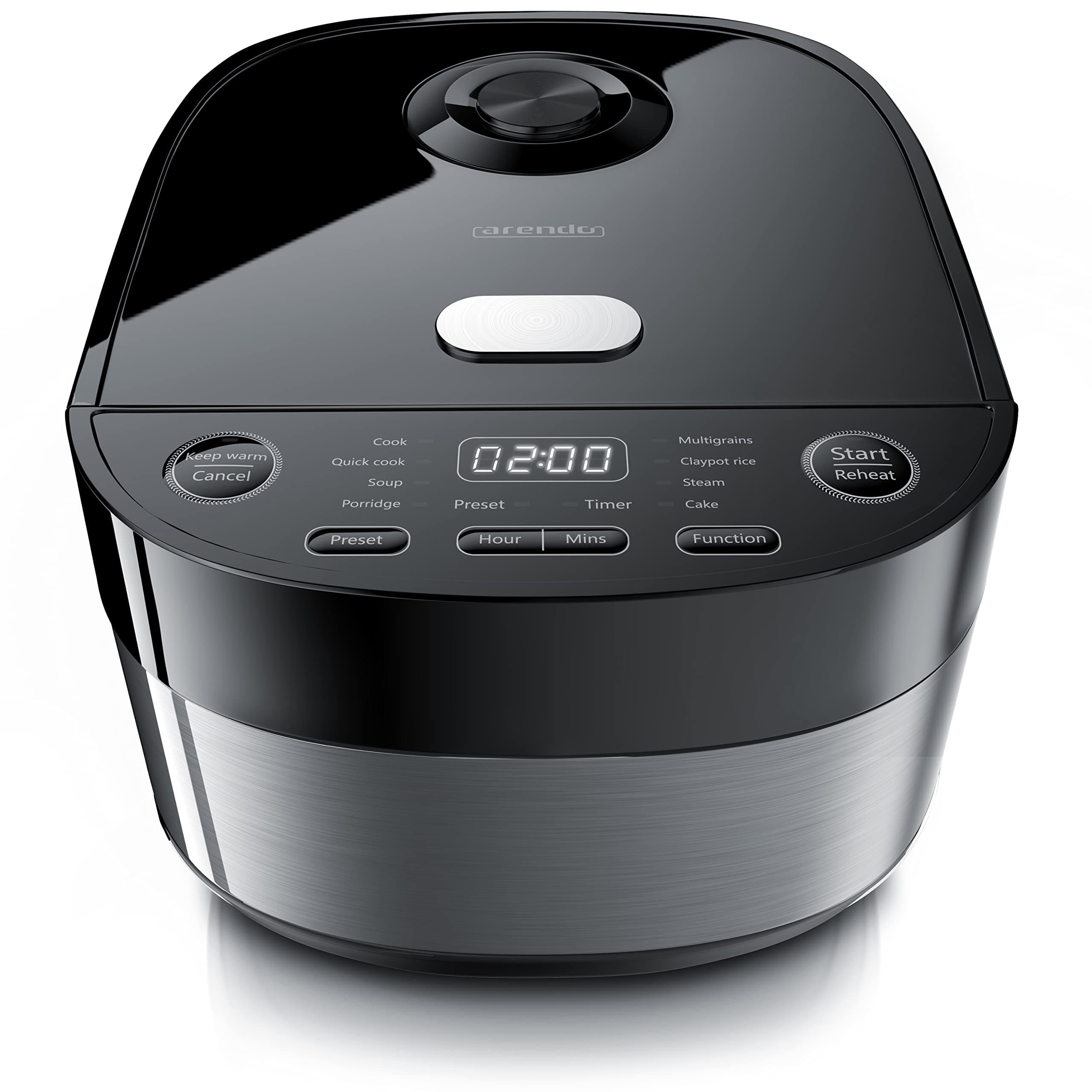 Angebot: Arendo - Reiskocher Multikocher digital und Dampfgarer 4L 🍚🥢🍰