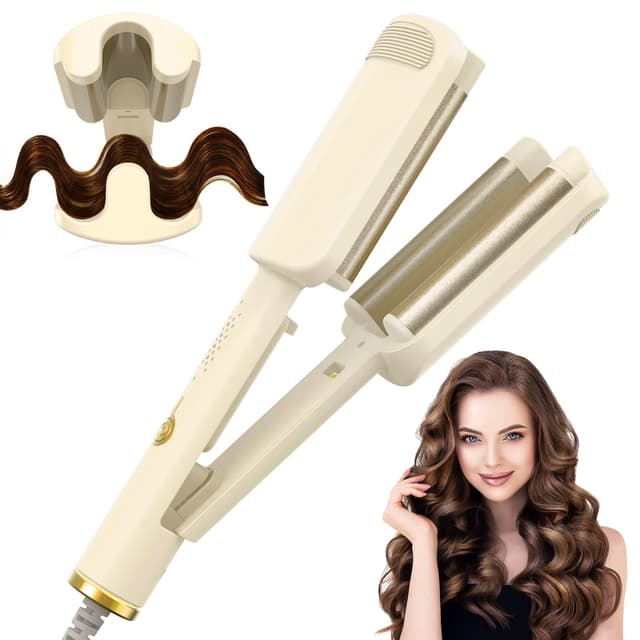 AISEELY 32mm Welleneisen für Haare | Lockenstab für Beach Waves | Welleneisen Große Wellen
