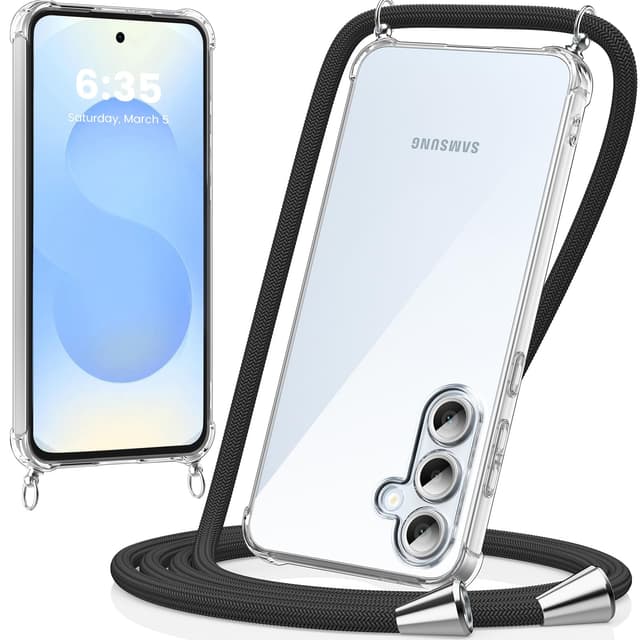 Caslord Handyband kompatibel mit Samsung Galaxy S25 - Transparente Handyhülle zum Umhängen 📱🎉