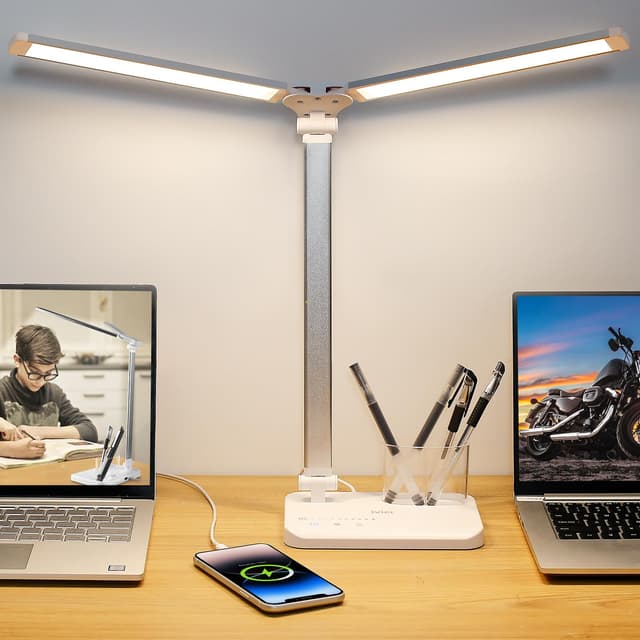 🌟 iVict Dual Swing Arm LED Schreibtischlampe Deal 🌟