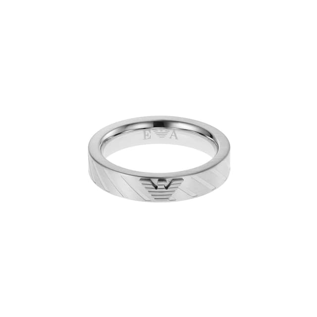 Emporio Armani Herrenring Essential 🌟 Silberner Edelstahlring