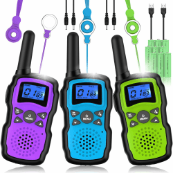 Wishouse Walkie Talkie Kinder 3er Set - Weihnachten Geburtstagsgeschenk 🎁