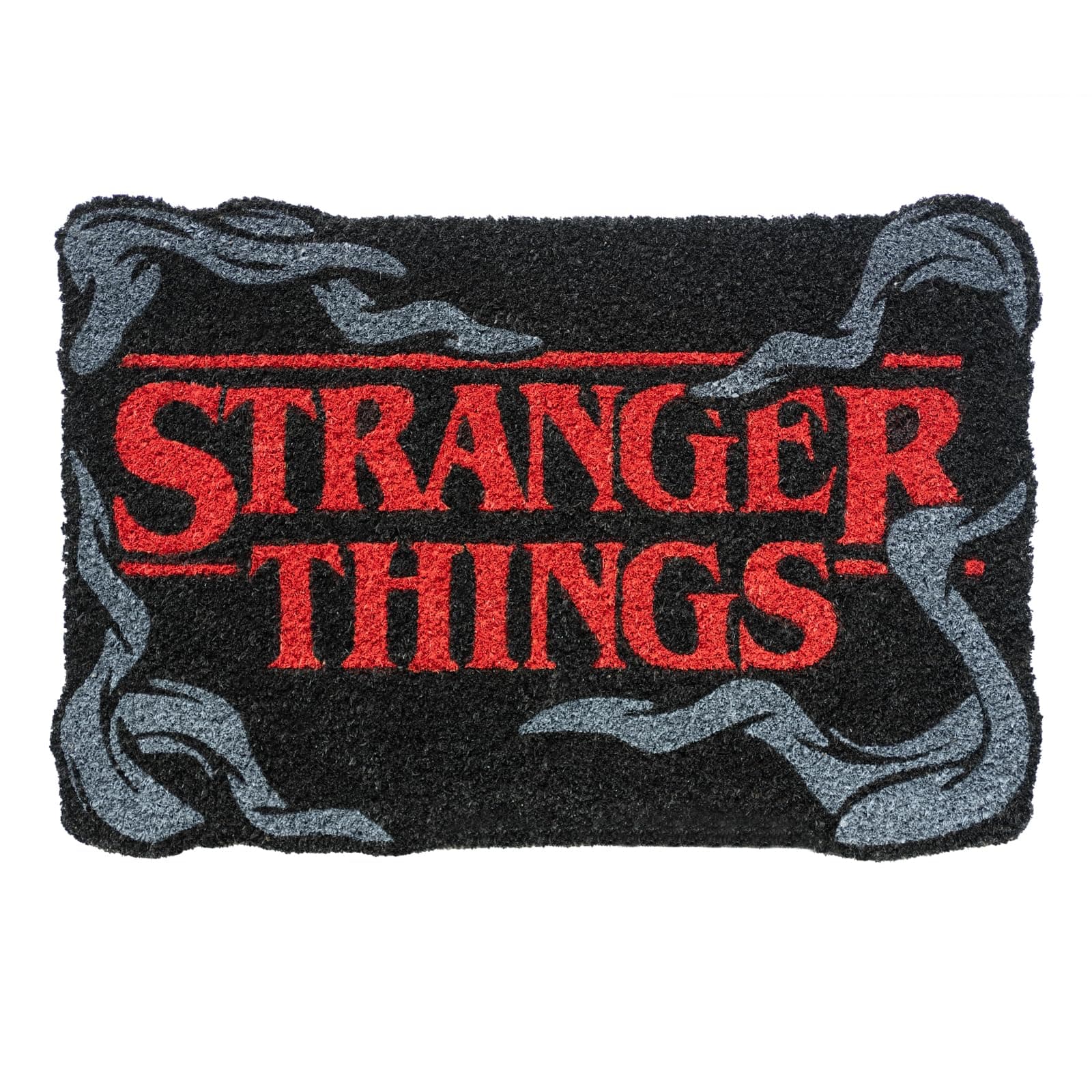 Grupo Erik Kokosmatte Fußmatte Stranger Things 🌌 - Schmutzfangmatte ca. 40x60 cm - Fussmatte Lustig - Türmatte InnenStranger Things Merch Schwarz