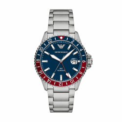 🌟 ANGEBOT: EMPORIO ARMANI Herrenuhr, Quarz-Doppelzeitwerk, 42mm Gehäusegröße ⌚️