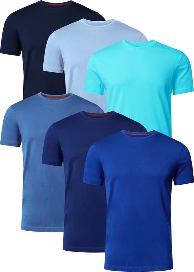 🏃‍♂️👕⚽️ VOLLZEIT SPORTS® Tech 6Er-Pack Sortierte Kurzärmlige Herren-T-Shirts