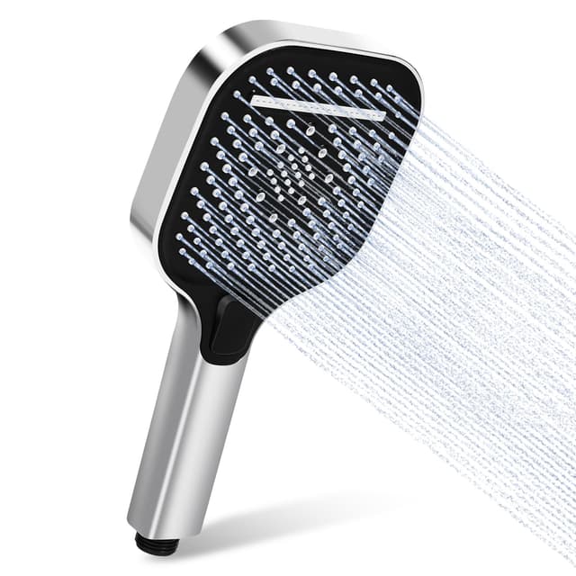 Wassersparender Duschkopf mit 3 Strahlarten 🚿