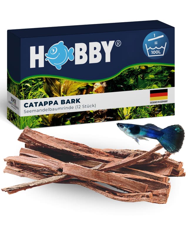 HOBBY Aquaristik Catappa Bark I 12 Stück 🌿🐠