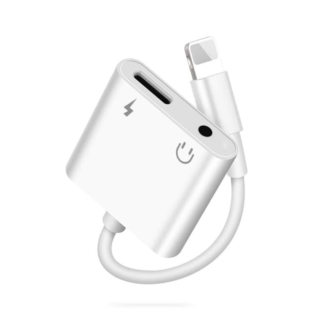 🎧 2 in 1 Light-ning auf Klinke 3,5 mm Kopfhörer Adapter für iPhone [MFi Zertifiziert]