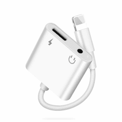 🎧 2 in 1 Light-ning auf Klinke 3,5 mm Kopfhörer Adapter für iPhone [MFi Zertifiziert]