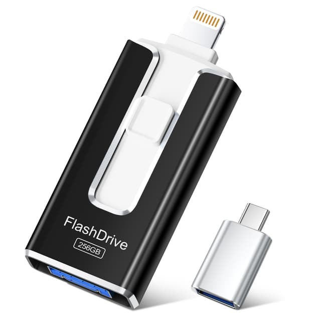 SUDEHO USB Stick 256 GB für iPhone - 4-in-1 Speicherstick 📱💾