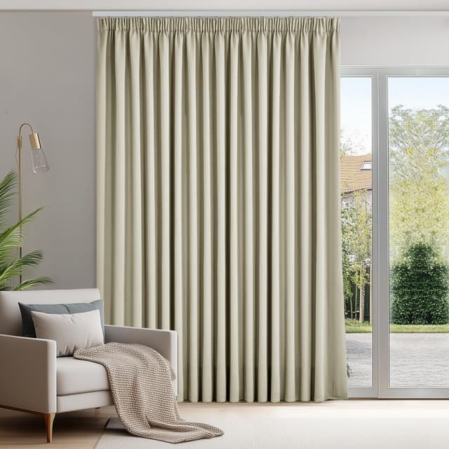 Deconovo Gardinen mit Kräuselband Blickdicht Vorhänge Wohnzimmer Vorhang 🌟