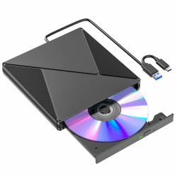 🔥 BHHB Externes CD DVD Laufwerk USB 3.0 & USB-C CD/DVD Laufwerk Extern