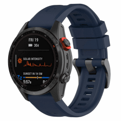 🌟 Gittos 26mm Quick Fit Armband für Garmin Fenix 8 51mm/Fenix 7X Pro/7X/Fenix 6X/6X Pro/Fenix 5X/5X Plus/Fenix 3/3 HR, Enduro 3/2, Descent Mk3i 51mm/Mk2i/Mk2, Tactix 7 Pro/Delta Silikon-Ersatzband Dunkelblau 🌟