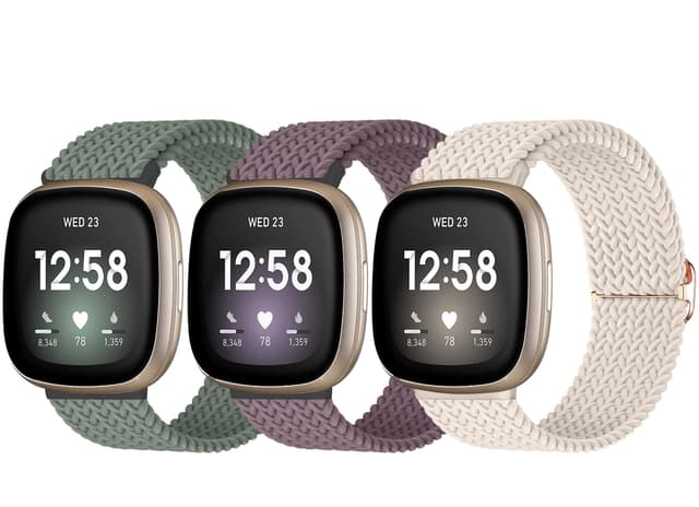 Chinbersky 3 Stück Armband Kompatibel mit Fitbit Versa 3/Fitbit Versa 4/Fitbit Sense/Fitbit Sense2 😍🌟💪