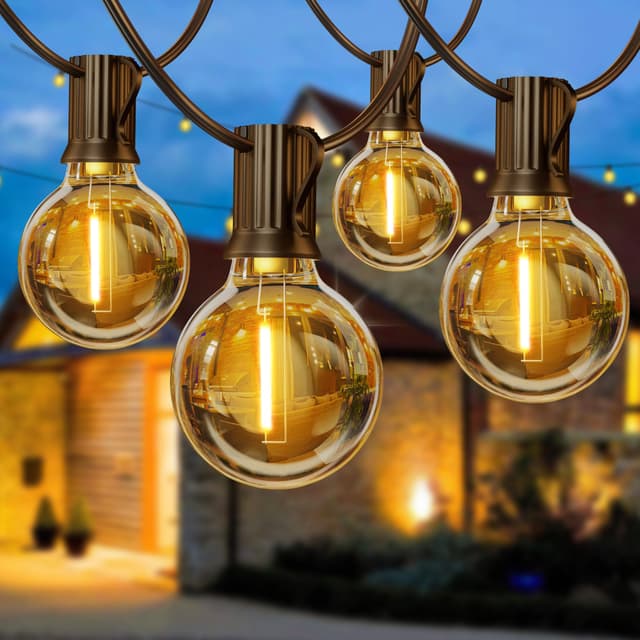 LED Lichterkette Außen Strom 8m - Outdoor Lichterketten 27FT 🌟