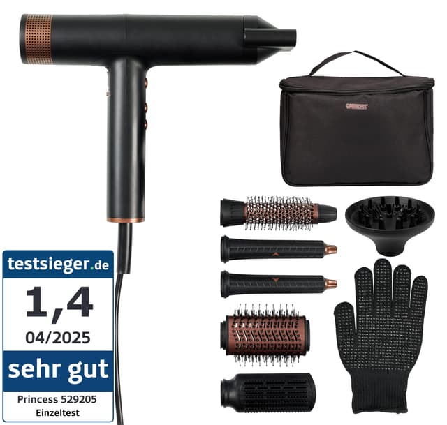 👑 Princess Airstyler Pro, 7-in-1 Stylingtool 🌟