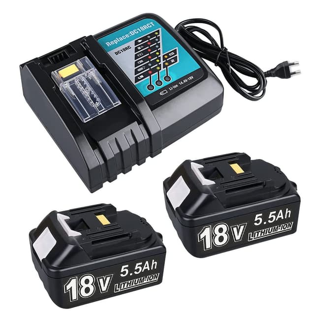 Ersatzakku für Akku 18V 2X 5500mAh + Ladegerät 🔋👍