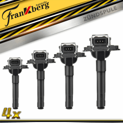 Frankberg 4x Zündspule Zündmodul Kompatibel mit A3 8L1 1.8T 1996-2003 A4 8D2 1.8T 1995-2000 B.o.r.a 1J2 1.8T 2000-2005 Golf IV A6 A8 A.l.h.a.m.b.r.a P.a.s.s.a.t S.h.a.r.a.n ersetzen 058905101 🚗