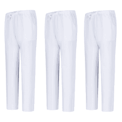 MISEMIYA - Packung 3 Stück - Unisex SANITÄRHOSE - 🩺 MEDIZINISCHE Uniformen SANITÄR Uniformen Arbeitshose - 3-6802 XS Weiß 68