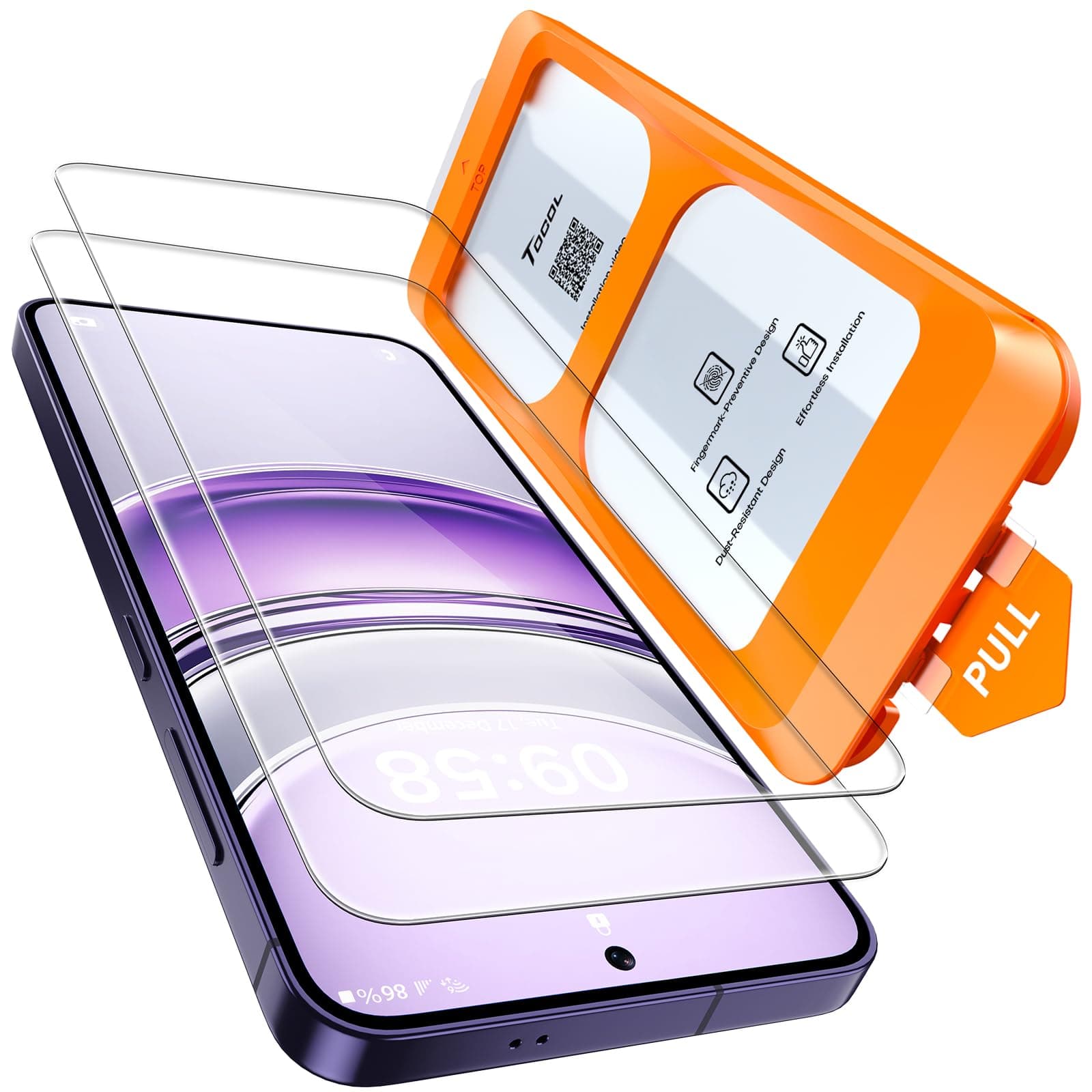 📱 TOCOL Panzerglas für Samsung Galaxy S24 - 9H Härte, Stoßfest, Kratzfest!