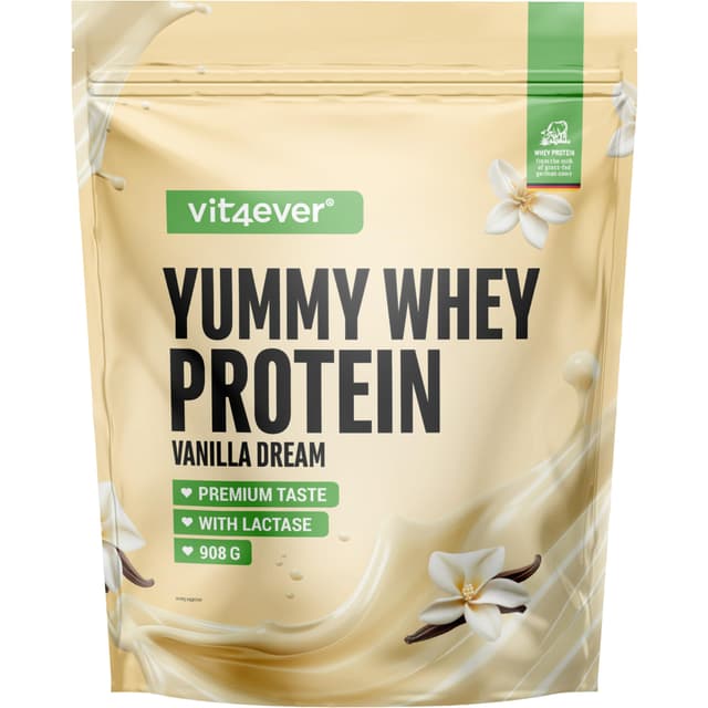 Yummy Whey Proteinpulver - Vanilla Dream - Premium Eiweiß Shake 🥤💪