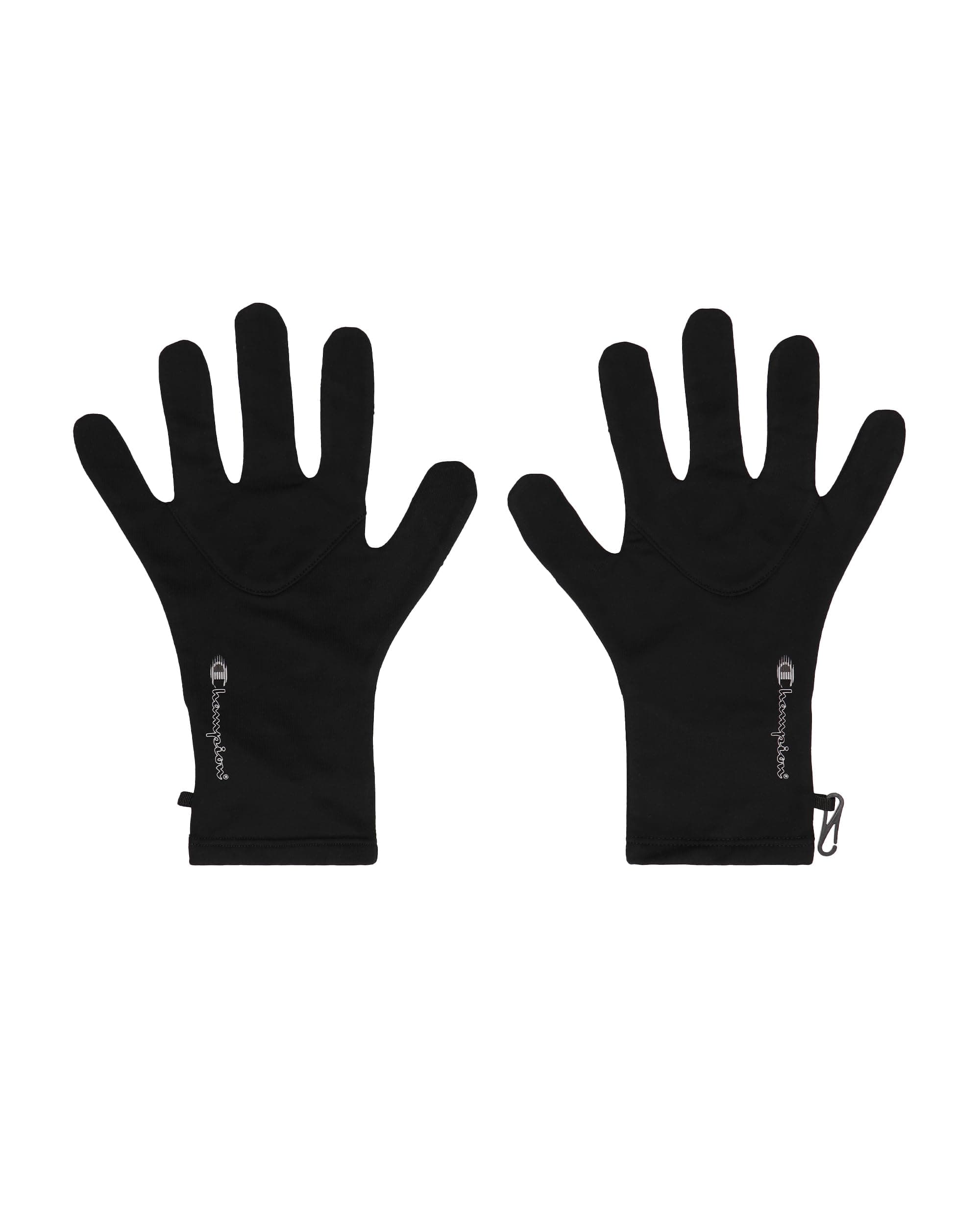 🏆 Champion Unisex Athletic Accessories (806056) - Moderne Sporttechnik Script Logo Winterhandschuhe, Schwarz (KK001), S