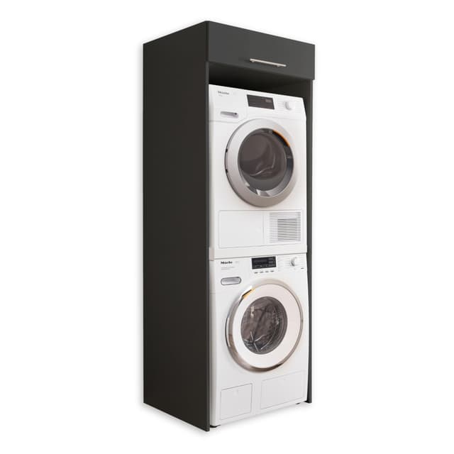 Laundreezy Waschmaschinenschrank für Trockner und Waschmaschine, Anthrazit 🧺🔧
