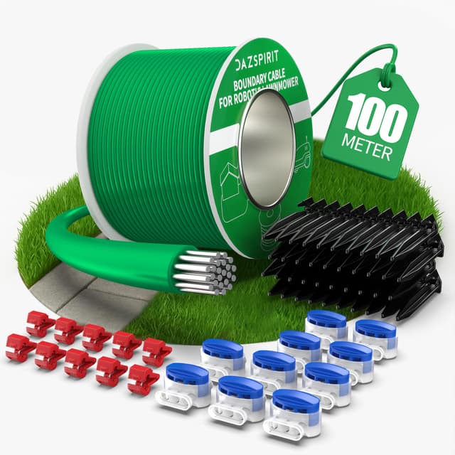 🌿 DazSpirit 100m Begrenzungskabel Mähroboter Set 🌱