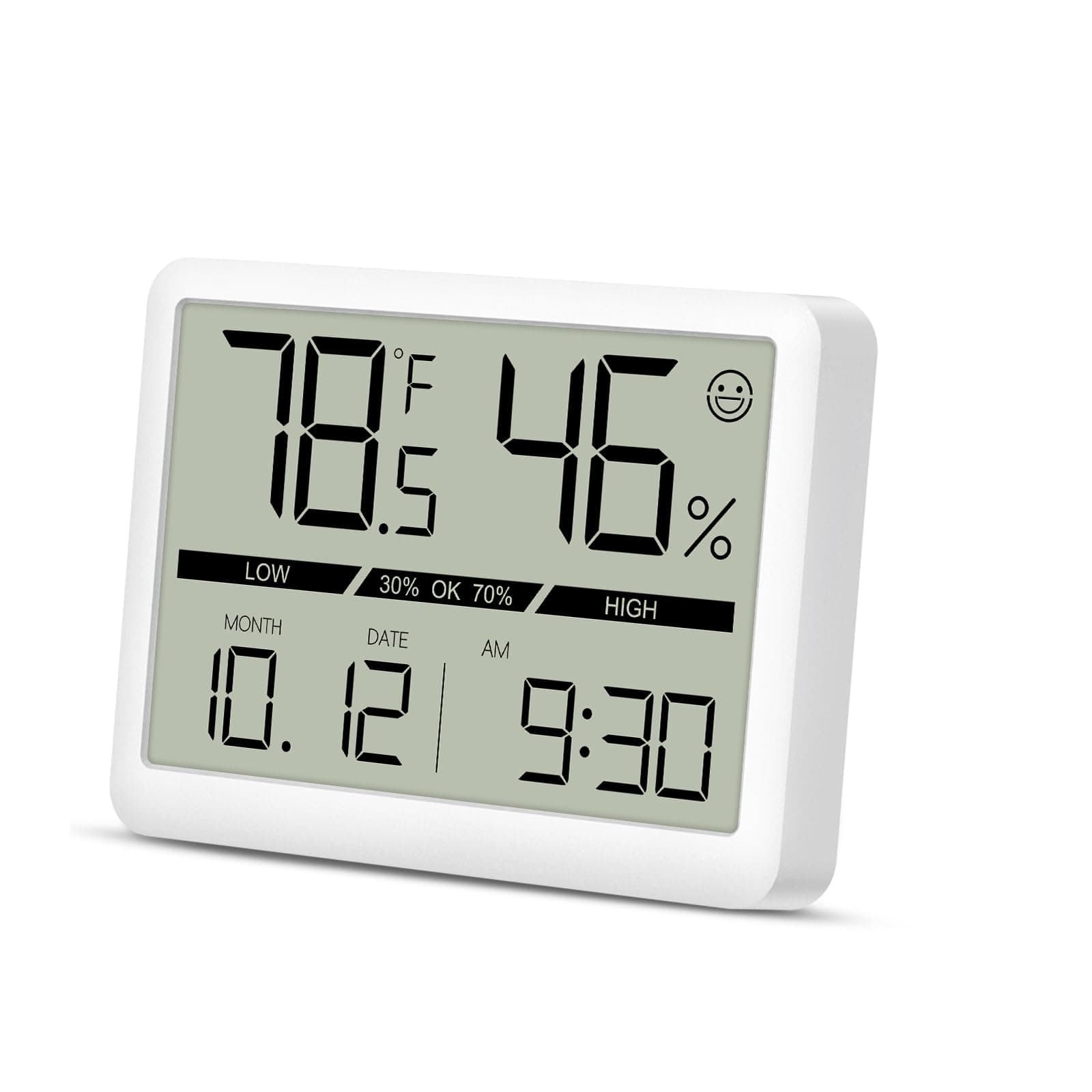 LOFICOPER Digitales Thermometer, Hygrometer, Mini-Wetterstation 🌡️⏰🏠