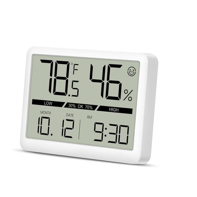 LOFICOPER Digitales Thermometer, Hygrometer, Mini-Wetterstation 🌡️⏰🏠