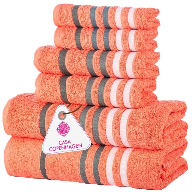 Angebot: Casa Copenhagen Exotisches 6-teiliges Handtuch-Set 🌟