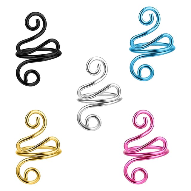 🧶🌟 5 Stück Häkelringe Fingerhut Set - DIY Strickhandwerk Zubehör